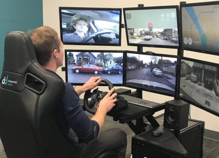 teleoperation, remote piloting; image source: https://roboticsbiz.com/vehicle-teleoperation-three-basic-models-and-their-limitations/